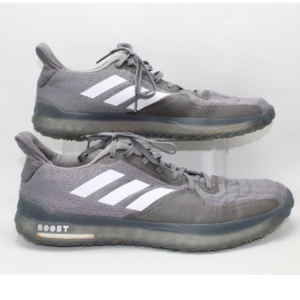 Adidas Fitboost Gray White Trainer Men Running Sneaker Shoes Fv694 Men's Size 13